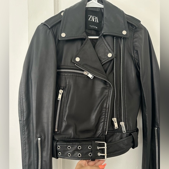 Zara Leather Jacket NWOT - Picture 3 of 5